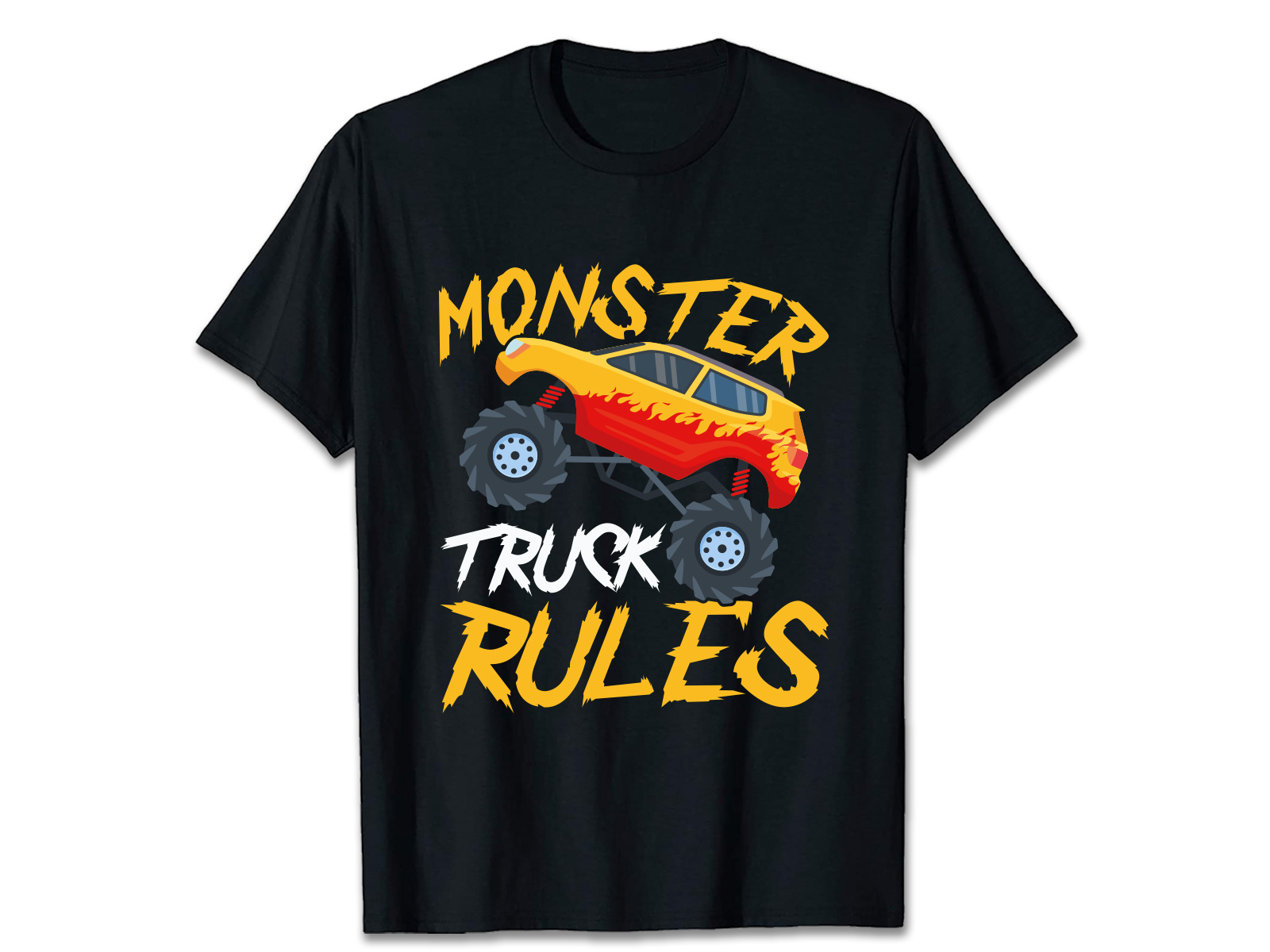 Monster Truck T-shirt Design Bundle | Truck T-shirt Designs by Atiqur ...