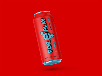 Energy Drink Design 3d beer blue branding can design energy drink fast food food graphic design illustration label logo man non alcohol packaging play red soft drink stimulation