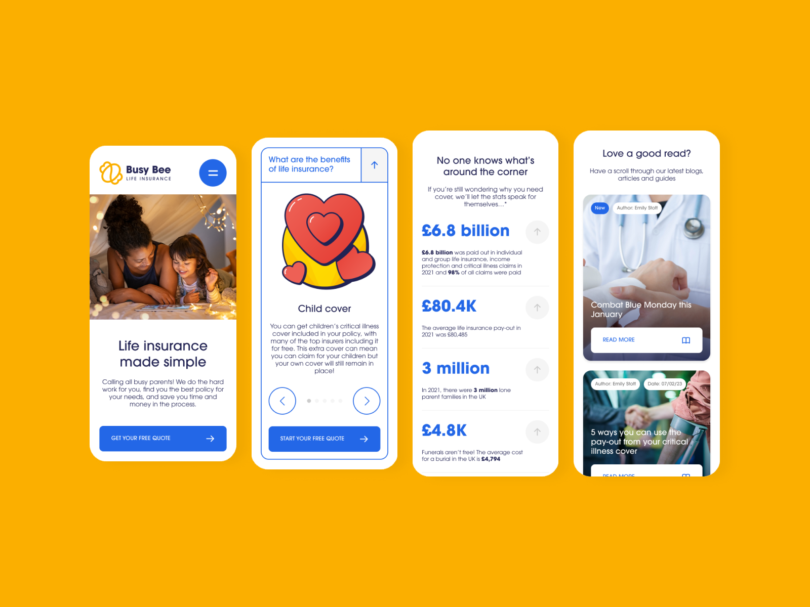 Busy Bee Site branding logo ui ux web design