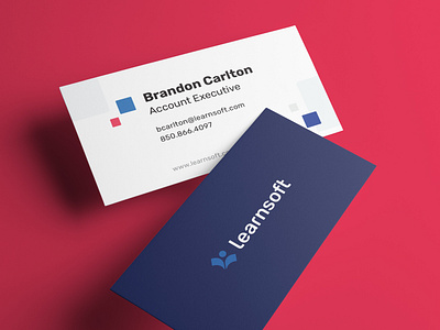 Learnsoft Business Cards brand branding creativity graphic design