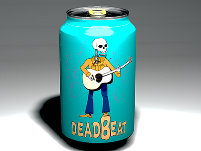 DEADBEAT craft beer branding branding craftbeer design graphic design illustration vector