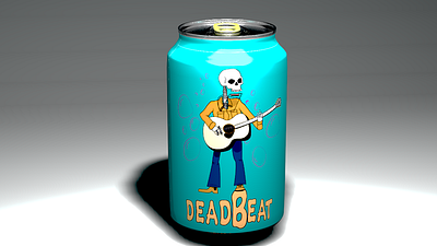 DEADBEAT craft beer branding branding craftbeer design graphic design illustration vector