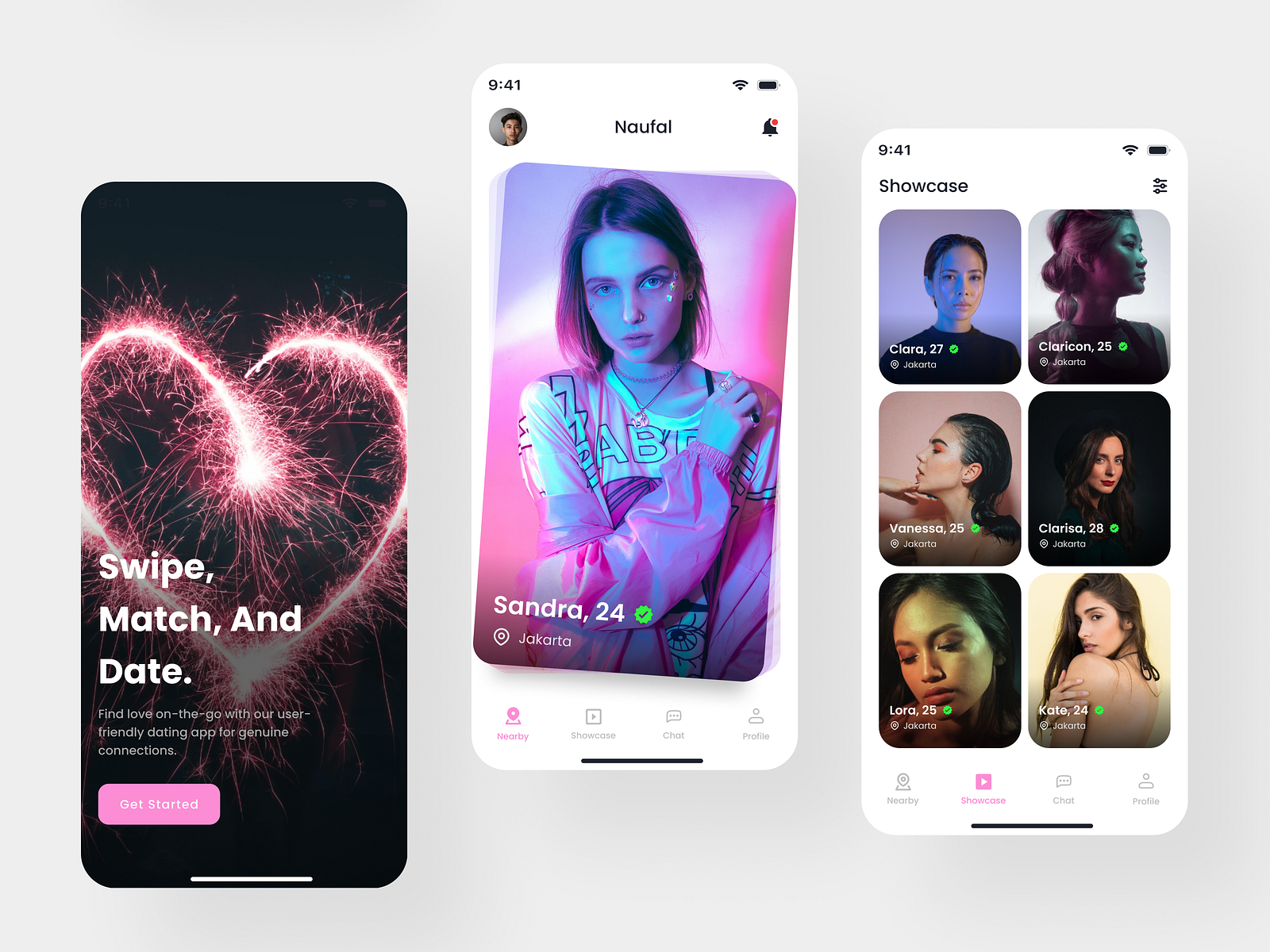 Mobile Dating App by Naufal Hanif R for Matriks Studio on Dribbble