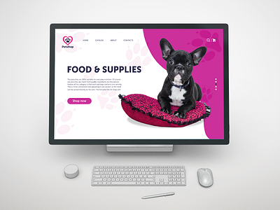Petshop🐾 online store pets ui uxui design we web design