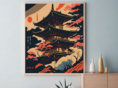 Japan Abstract Wall Art- Abstract Art- Japan- Digital Wall Art abstract art aesthetic aesthetic print aesthetic printable aesthetic wall art ai artist car desigh design downloadable fashion graphic design illustration japan ui