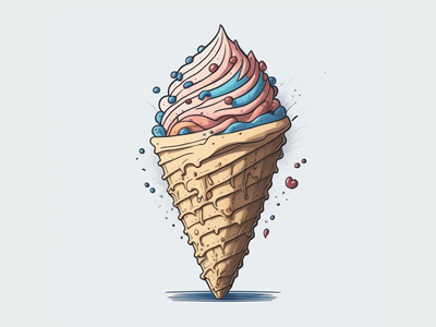 Yummy Ice Cream Illustration design digitalart drawing food graphic design ice icecream illustration summer vector
