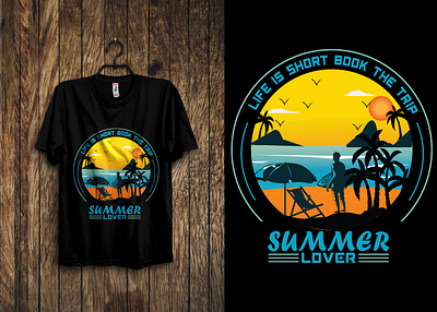 Summer /Beach T-shirt Design adventure beach custom t shirt design graphic design illustration summer summer t shirt surfing surfing t shirt t shirt t shirt design typography
