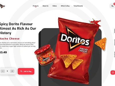 Doritos web design branding design doritos graphic design ui uiesign uiuxdesign ux webdesign