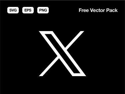 X icon Free Vector Download