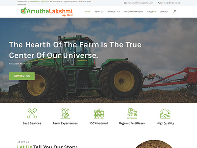 Amutha Lakshmi Agri Clinic ui ux