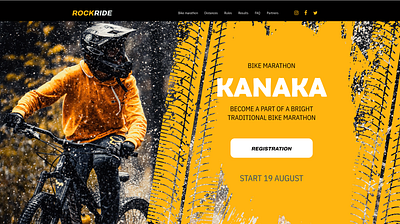 Bike Maraphon branding design graphic design ui ux