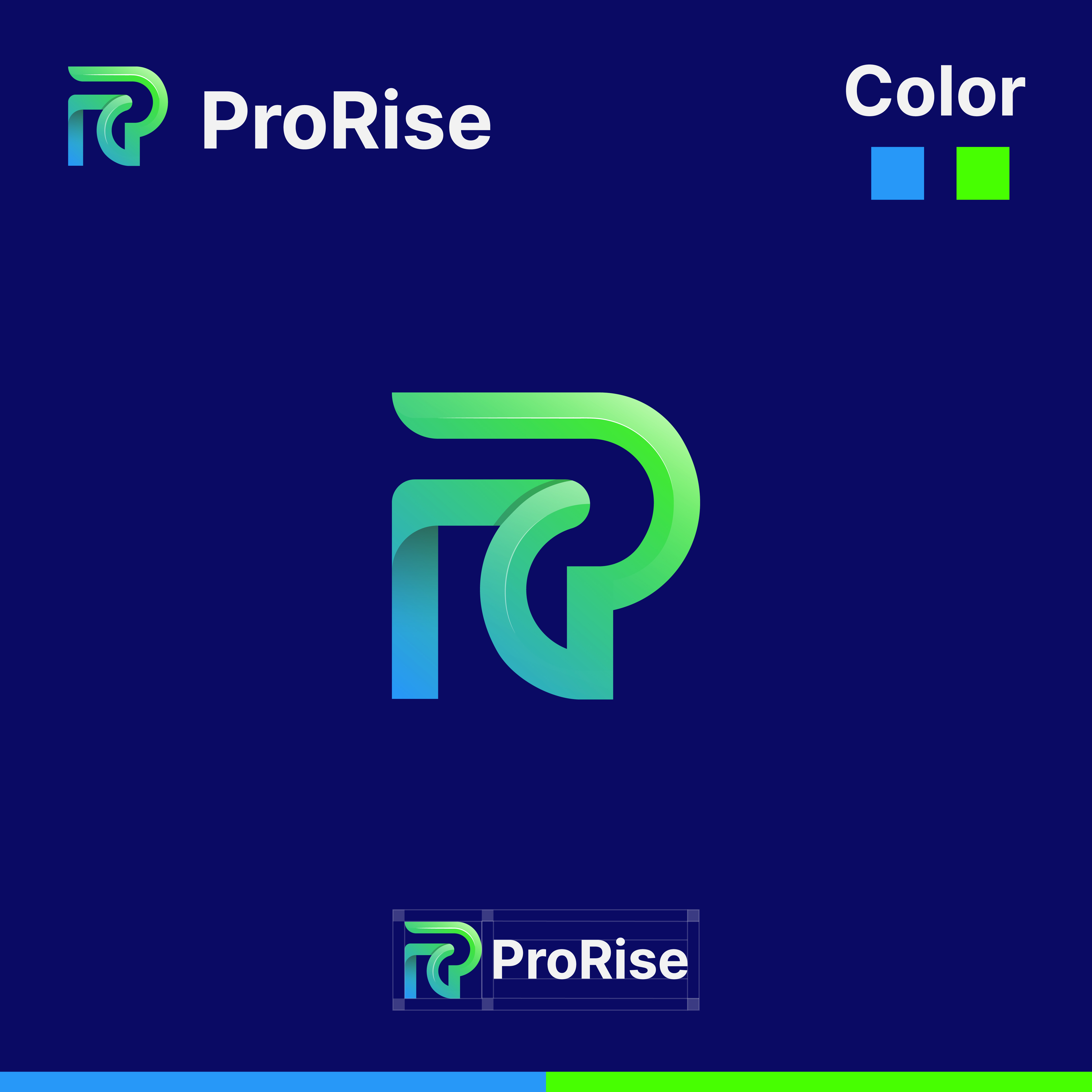 ProRise - Logo Design abstract logo best logo branding creative logo design gradient logo gradient logo design illustration letter mark logo logo minimalist modern pro logo prorise rise logo trending logo ui unique