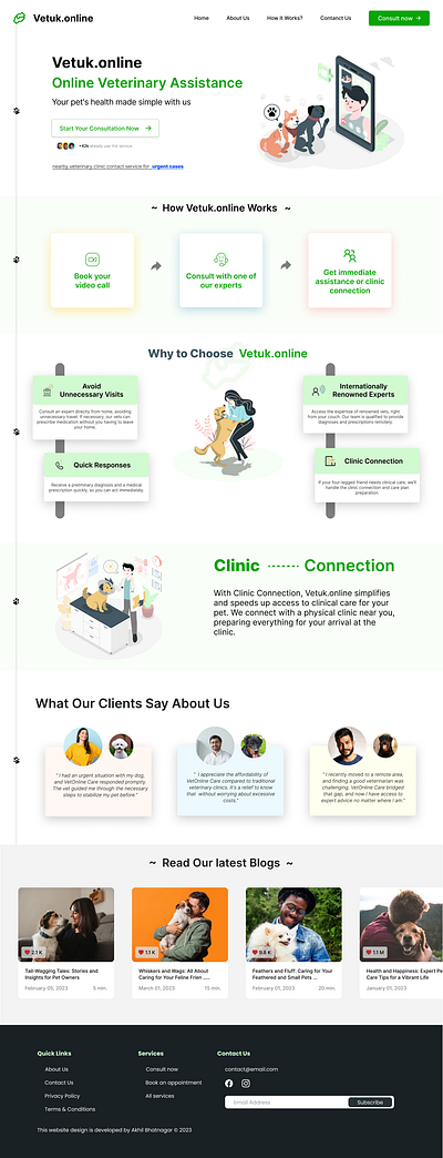 VetUK.online landing page branding design graphic design illustration logo design ui ui kit ux website design