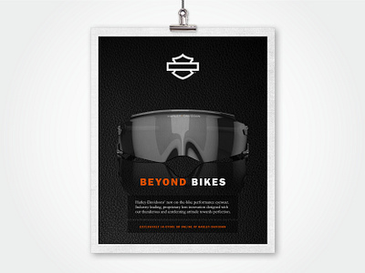 Harley-Davidson Eyewear - AD Concept ad advertisement campaign design harley davidson marketing collateral print product launch