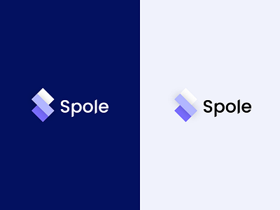 One of the best Logo Design | Abstract | S artwork black white blue branding creative design geometry graphic design illustrator logo minimal monochromatic new professional purple s shadow spole vector white