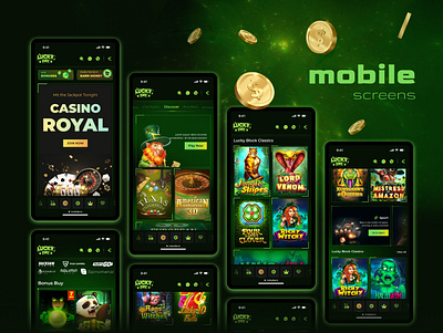 Mobile Casino | Gambling App | iGaming app betting casino design figma gambling igaming mobile app sport ui ux