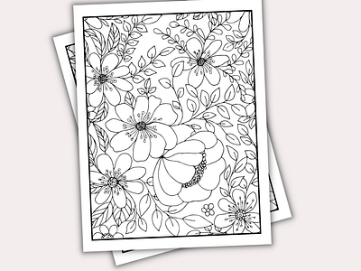 Coloring Page - Floral Bouquet bouquet coloring page floral