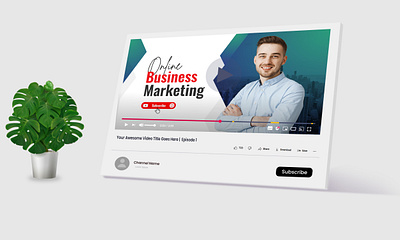 Corporate Business YouTube Thumbnail Design branding graphic design vector youtube youtube thumbnail