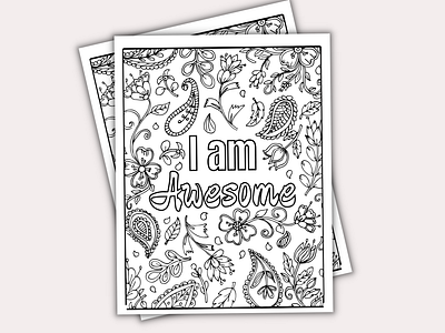 Affirmation Coloring Page