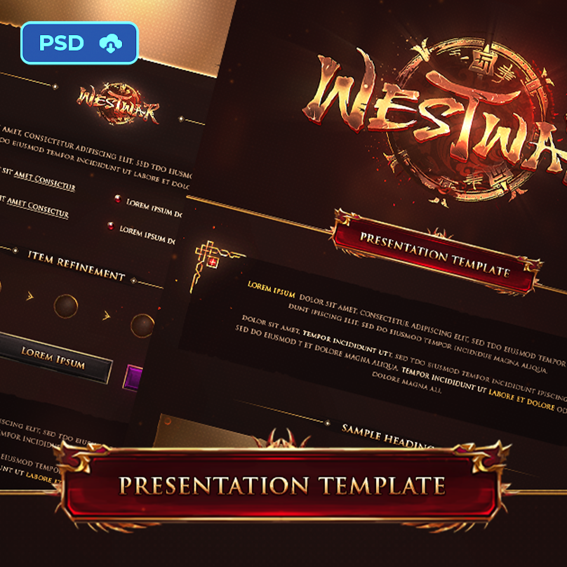 Metin2 Server Presentation Template - Westwar fantasy game logo l2 lineage2 logo template logo text effect metin2 mmorpg