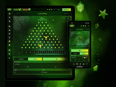 Plinko | Casino | Games | Gambling | iGaming app betting casino design figma gambling games graphic design igaming plinko ui ux