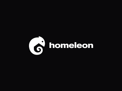 Homeleon - Ultimate Logofolio Entry animal brand identity branding chameleon home house identity logo mark negative space negative space logo real estate roof symbol visual identity