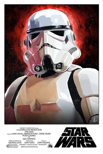 Stormtrooper illustration starwars