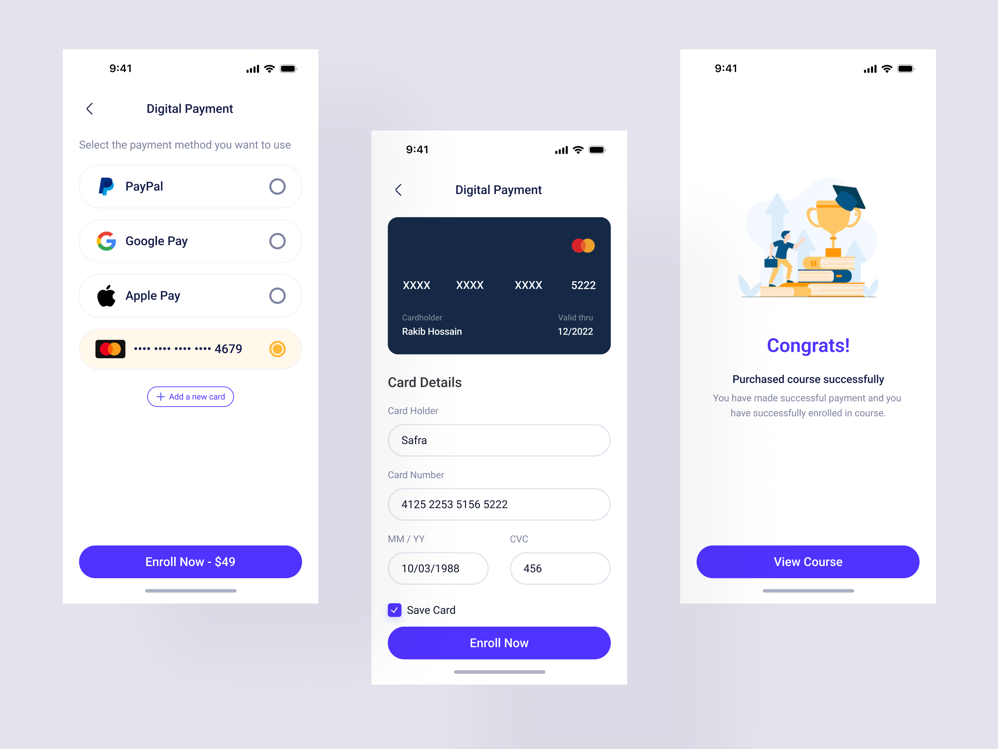 Go-learn: E-learning Mobile App app design elearning landing page minimal mobile ui ui design ux web design website