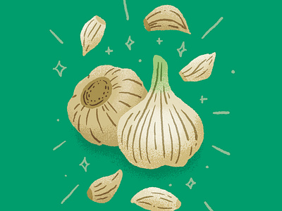 Pungent Vibes Only aromatics cooking flavor garlic illustration pungent texture