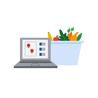 Google Food For All Illustrations design graphic design illustration tech