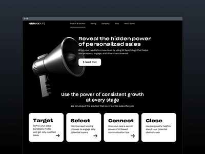 HRMNY AI ai figma graphic design landing landing page presentation design product design responsive design sales site target ui user interface design ux ui web design web development webflow website wireframing