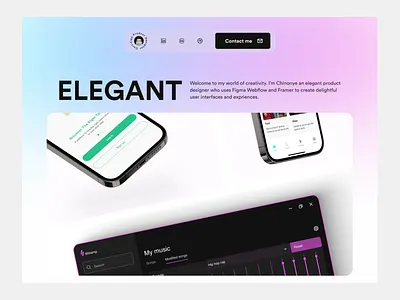 Portfolio design portfolio ui ui ux ui design uidesign uiux ux website