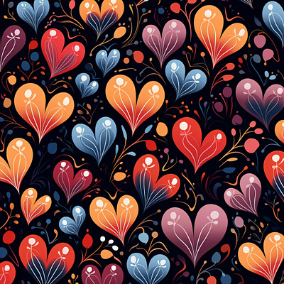 Heart Pattern design illustration pattern vector