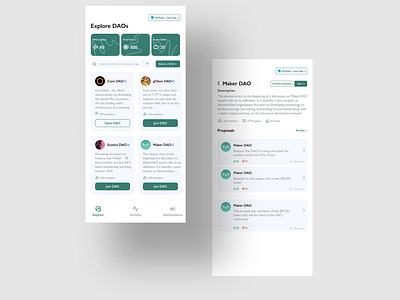 Join DAO web3 app design product design ux web3