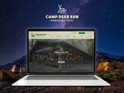 Camping Website - Guidelines/UI adventure bornfire camp camping classic deer design dinner figma friends hiking kids modern mountains run template travel ui ux website