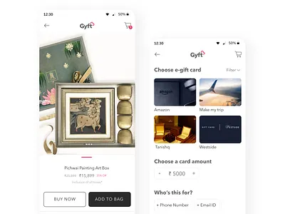 Premium Wedding Gifting App artdeco branding design graphic design illustration interface product product design typography ui uiux ux vector wedding