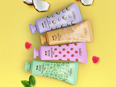 Hand Cream Packaging Design 3d design bottle mockup branding cosmetic label cosmetic packaging free mockup free mockup psd hand cream hand cream packaging label label design packaging pouch design skin care skincare product design tube design for cosmetics tube label