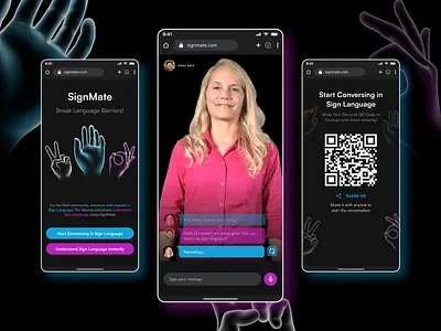 AI App to Translate Sign Language | Day 34 | Build 2.0 90 day ui challange animation app branding design graphic design illustration ui ux