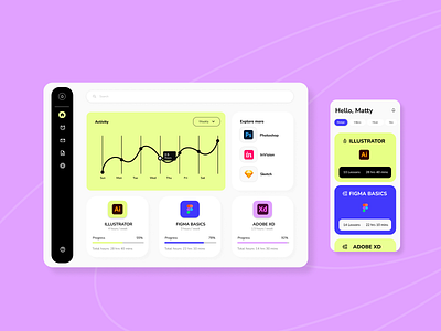 Education Concept App app conceptapp design education graphic design ui