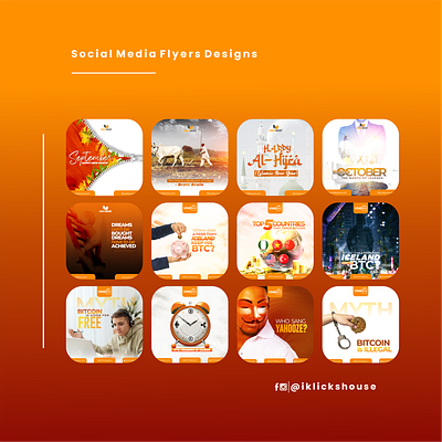 Social media flyers Design branding graphic design