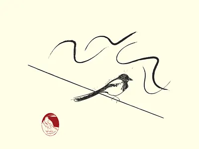 Magpie birds digitalart graphicdesign illustration illustrator magpie retro vector vintage