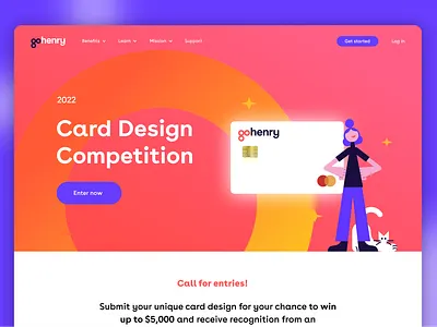 Design competition landing page ui uxui visual design