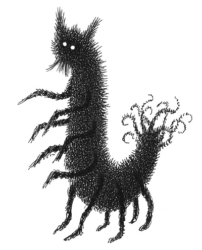 Doodle Bug art artist artwork bug caterpillar creature doodle drawing hand drawn illustration ink monster sketch