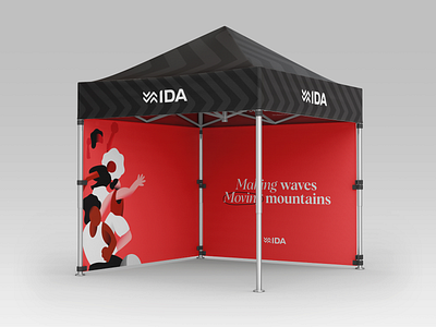 Ida Sports branding soccer sports tent