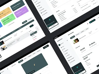 Reach.live — Professional lifestyle event hosting platform pt.7 analytics cover dashboard data dropdown edit event events filter graph list menu nav navigation overview page sidebar stats summary template