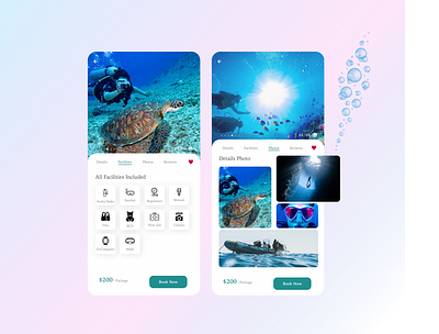 Travel/Adventure mobile UI adventure app design branding clean design design illustration ui ux visual design