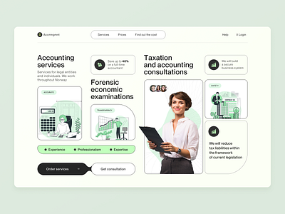 Accounting and tax advice service design ui uidesign ux uxdesign