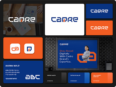 Cadre - Digital Marketing brand branding design graphic design illustration logo minimal typography ui ux vector