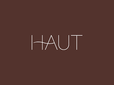 Design da marca Haut branding branding identity cosméticos graphic design logo