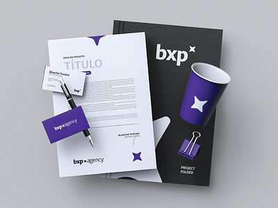 Papelaria para marca BXP branding branding identity design graphic design landing page logo ui